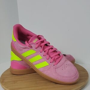 Adidas Breaknet Sleek Women's Sneakers Shoes Pink Neon Yellow Size 9.5 NIB
